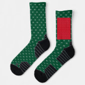 Rote und grüne Unendlichkeit - Festive Style Editi Socken (Links)