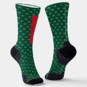Rote und grüne Unendlichkeit - Festive Style Editi Socken (Gewinkelt)