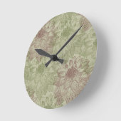 Rote und Grüne Volkswirtschaften Runde Wanduhr (Winkel)