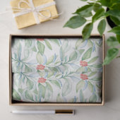 Rote und grüne Wasserfarbe Botanicals Weihnachten Seidenpapier (Geschenk)