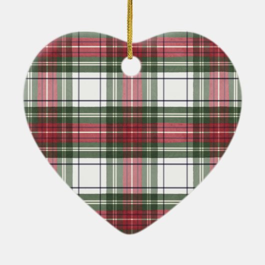 Rote und grüne Wasserfarbe Karierte Ornamente (Hinten)