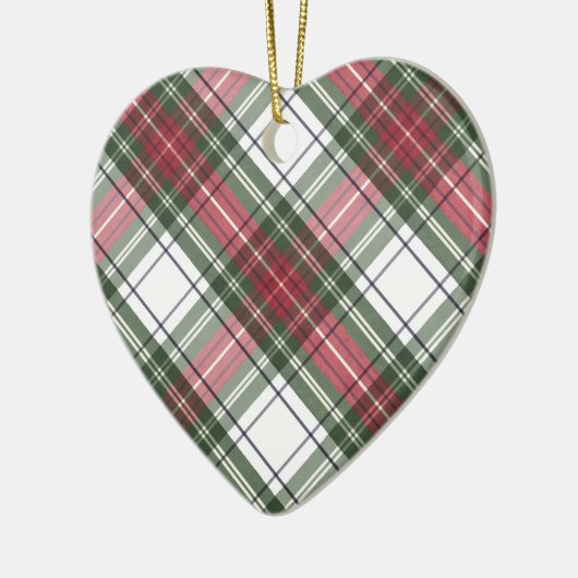 Rote und grüne Wasserfarbe Karierte Ornamente (Links)