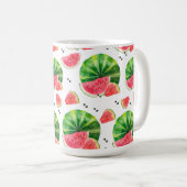 ROTE UND GRÜNE WASSERMELON-SCHICHTEN KAFFEETASSE (VorderseiteRechts)