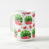 ROTE UND GRÜNE WASSERMELON-SCHICHTEN KAFFEETASSE (Vorderseite Links)