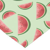 Rote und grüne Wassermelone Früchte Sommermuster Kurzer Tischläufer (Ecke)