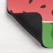 Rote und grüne Wassermelone Mousepad (Ecke)