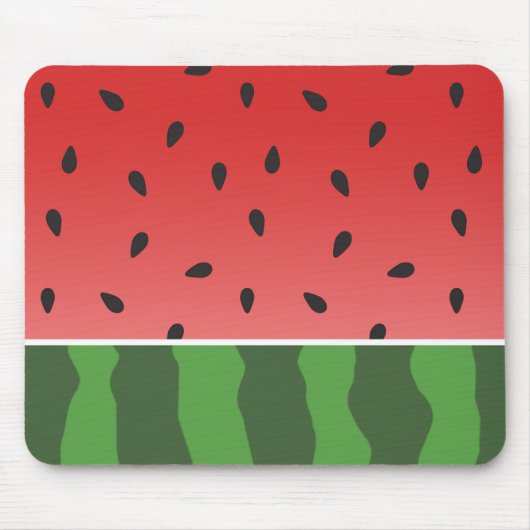 Rote und grüne Wassermelone Mousepad (Vorne)