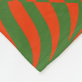 Rote und Grüne Waves Fleecedecke (Ecke)