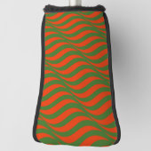 Rote und Grüne Waves Golf Headcover (Rotieren 90)