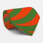 Rote und Grüne Waves Krawatte (Gerollt)