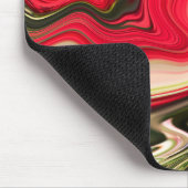 Rote und Grüne Waves Mousepad (Ecke)
