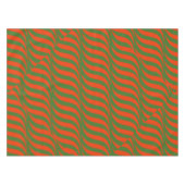 Rote und Grüne Waves Tischdecke (Vorderseite (Horizontal))
