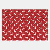 Rote und grüne Weihnachten Geschenkpapier Set (Vorderseite 3)