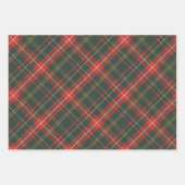 Rote und grüne Weihnachten Kariert Geschenkpapier Set (Vorderseite 3)