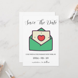 rote und grüne Weihnachten Save-the-Date-Karten Einladung