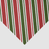 Rote und grüne Weihnachten Seidenpapier (Detail)