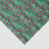 Rote und grüne Weihnachtsbaumen Seidenpapier (Ausschnitt)