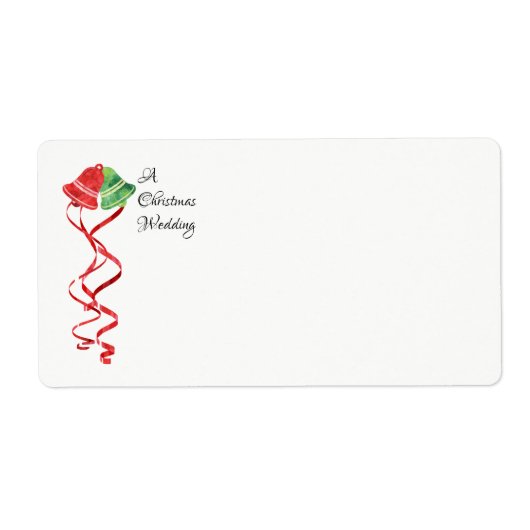 Rote und grüne WeihnachtsBELLS Hochzeitstempel (Vorne)