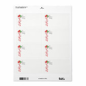 Rote und grüne WeihnachtsBELLS Hochzeitstempel (Vorne)
