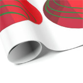 Rote und grüne Weihnachtsbrillen - Umschlagpapier Geschenkpapier (Rolleneckpunkt)