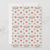 Rote und grüne Weihnachtsfeier Einladung (Rückseite)