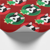 Rote und grüne Weihnachtsgeschenk-Verpackung Geschenkpapier (Ecke)