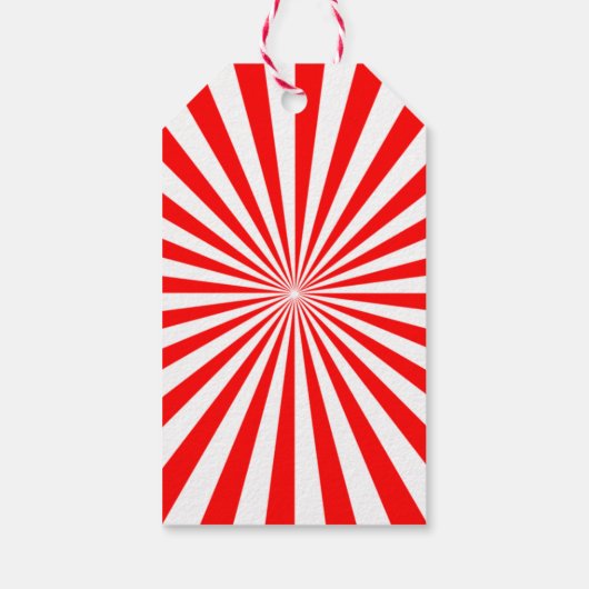 Rote und grüne Weihnachtsgeschenke Geschenkanhänger (Rückseite)