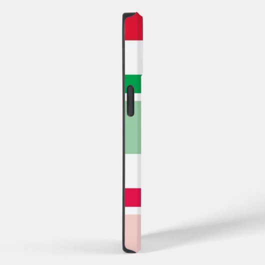 Rote und grüne Weihnachtsstreifen - Handy-Case Case-Mate iPhone Hülle (Rückseite / Rechts)