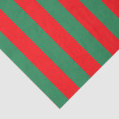 Rote und grüne Weihnachtsstreifen Seidenpapier (Detail)