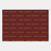 rote und grüne Weihnachtswrapping Paper Sheets Geschenkpapier Set (Vorderseite 3)