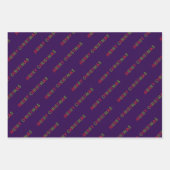 rote und grüne Weihnachtswrapping Paper Sheets Geschenkpapier Set (Vorderseite 2)