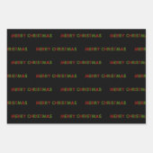 rote und grüne Weihnachtswrapping Paper Sheets Geschenkpapier Set (Vorderseite)