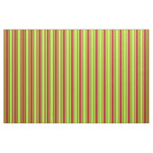Rote und hellgrüne Linien Stoff (Fat Quarter (45,7 x 55,9 cm))