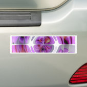 Rote und lila abstrakte Collage Autoaufkleber (Auf Auto)