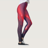 Rote und Lila Cloud-Abstraktion Leggings (Rechts)