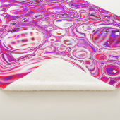 Rote und Lila Fluid Art Sherpadecke (3/4)