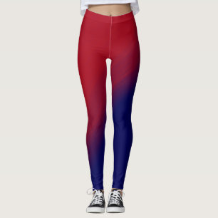 Rote und Lila Waagen Leggings