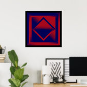 Rote und Lila Waagen Poster (Heimbüro)