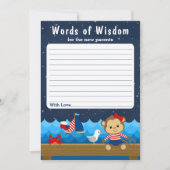 Rote und Marineblaute der männlichen Affen Einladung (Vorderseite)