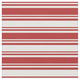 Rote und minte Creme Farbige Streifen/Linienmuster Stoff