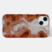 Rote und Orange Achatplatte Case-Mate iPhone Hülle (Rückseite (Horizontal))