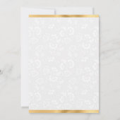 Rote und Orange Fall Blume Wreath Wedding Einladung (Rückseite)