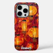Rote und orange Lanterns Case-Mate iPhone Hülle (Rückseite)
