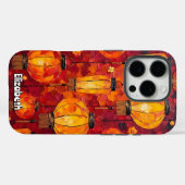 Rote und orange Lanterns Case-Mate iPhone Hülle (Rückseite (Horizontal))