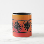 Rote und orange Tasse (Zentrum)