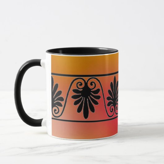 Rote und orange Tasse (Links)