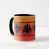 Rote und orange Tasse (Vorderseite Links)