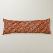 Rote und orangefarbene Korallenjute Seitenschläferkissen (Vorderseite)