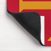 Rote und orangefarbene Maus-Pad Mousepad (Ecke)