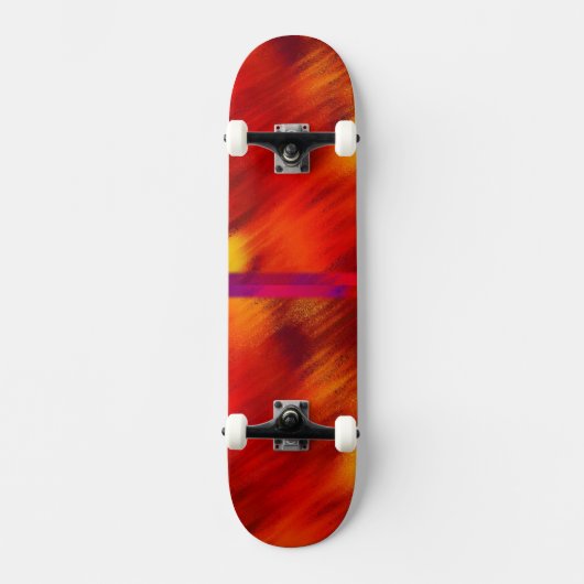 Rote und orangefarbene Skateboards (Vorderseite)